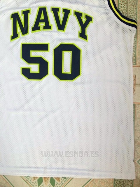 Camiseta Navy David Robinson #50 Blanco